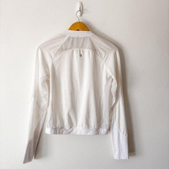 Lululemon Lightweight Running Jacket White Size 4 - Picture 7 of 9